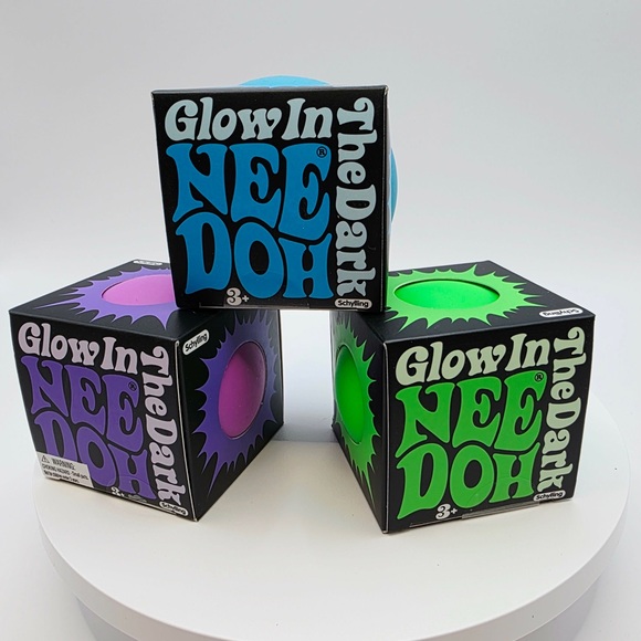 Schylling Other - 1pc Schylling New Viral NeeDoh Glow-In-The-Dark squishy Stress Ball- Perfectgift